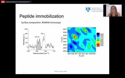 La Dra. Buxadera-Palomero presenta la seva recerca al simposi “Cell-instructive materials and surfaces”, dins la 2020 SME