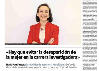 La Verdad de Murcia publica una entrevista amb la Dra. Ginebra com a protagonista