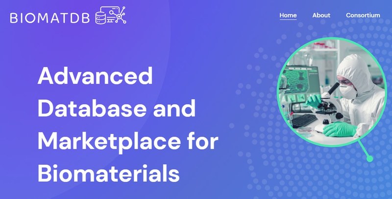 EU funding to create an "Advanced Database and Marketplace for Biomaterials"