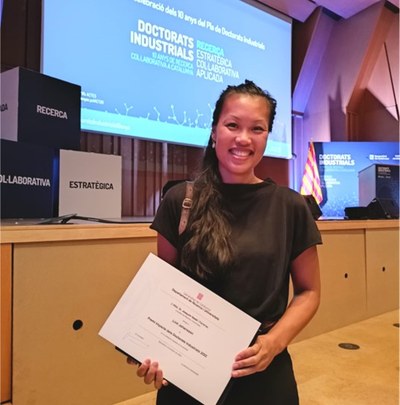 Linh Johansson, winner at Premis Impacte 2022 de Doctorats Industrials in the Impact on Society Category