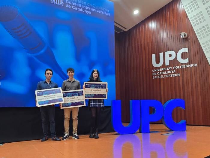 Patricia López, 3rd place in the 8th edition of the “Present your thesis in 4 minutes” competition at the UPC