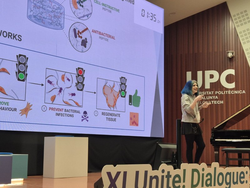 Patricia López wins II Prize at the "Present your thesis in 3 minutes" competition