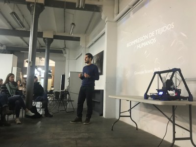 El Dr. Giuseppe Scionti y la bioimpresión de Tejidos Humanos, en la Noche del Conocimiento y en la Tech Talk del ImaginCafe