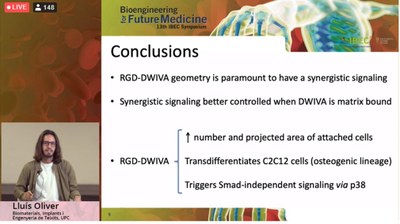 Lluis Oliver ofrece una Flash Presentation en el 13th IBEC Symposium