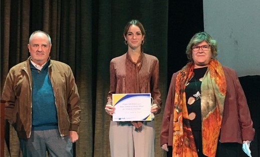 Nerea García de Albéniz gana el Premio a Mejor TFM, otorgado por SocieMat